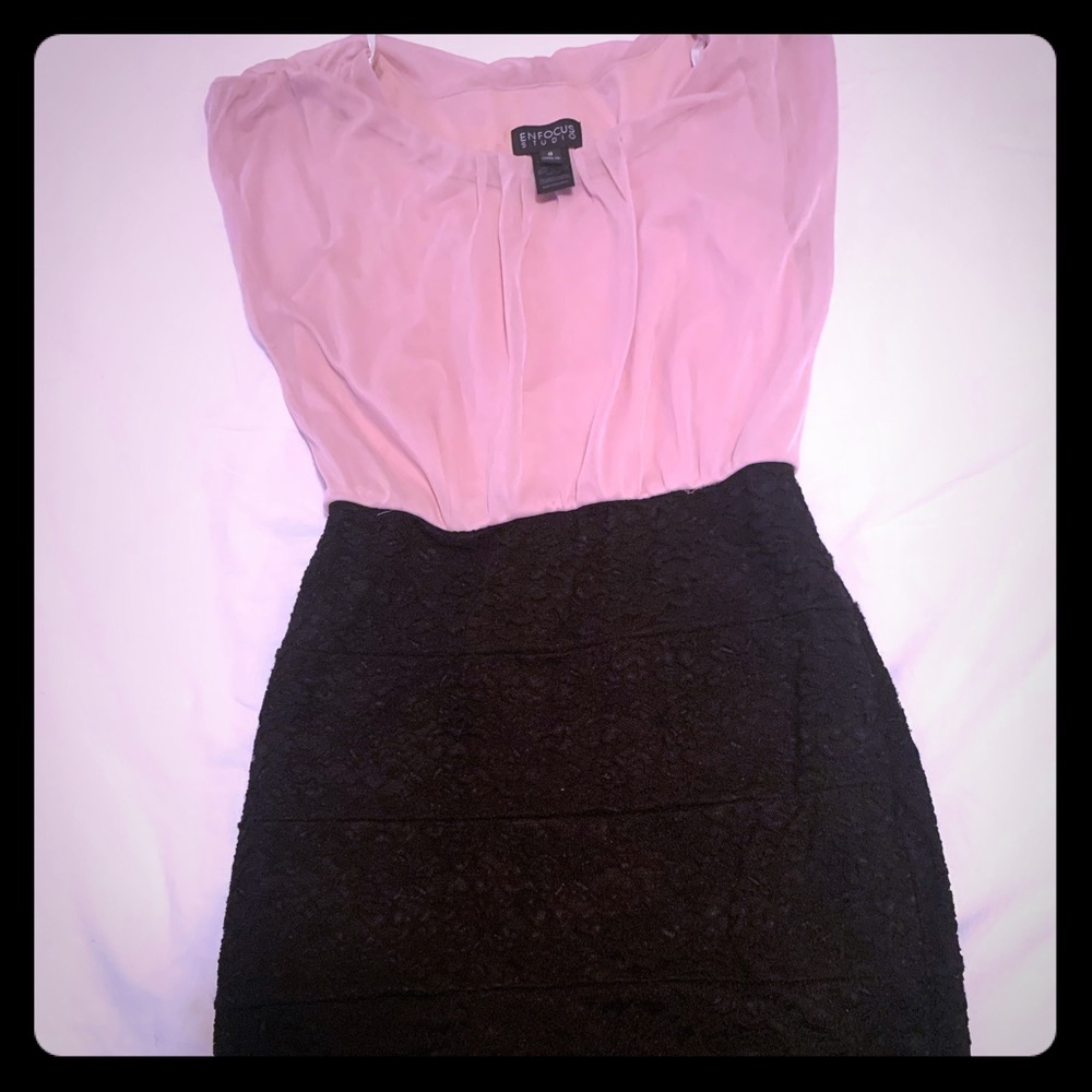 Enfocus Studio chiffon and lace dress size 8